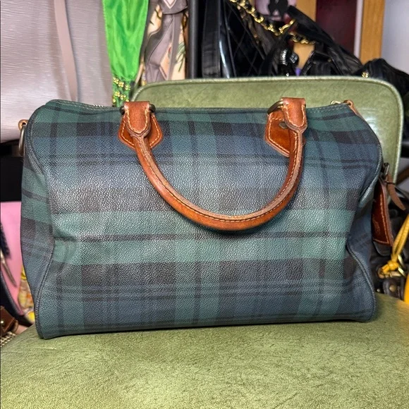 Vintage Polo Ralph Lauren Boston Bag Plaid - Picture 3 of 13